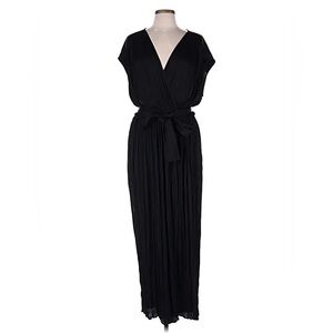 Banana Republic Black Maxi Dress Jumpsuit with Waist Tie